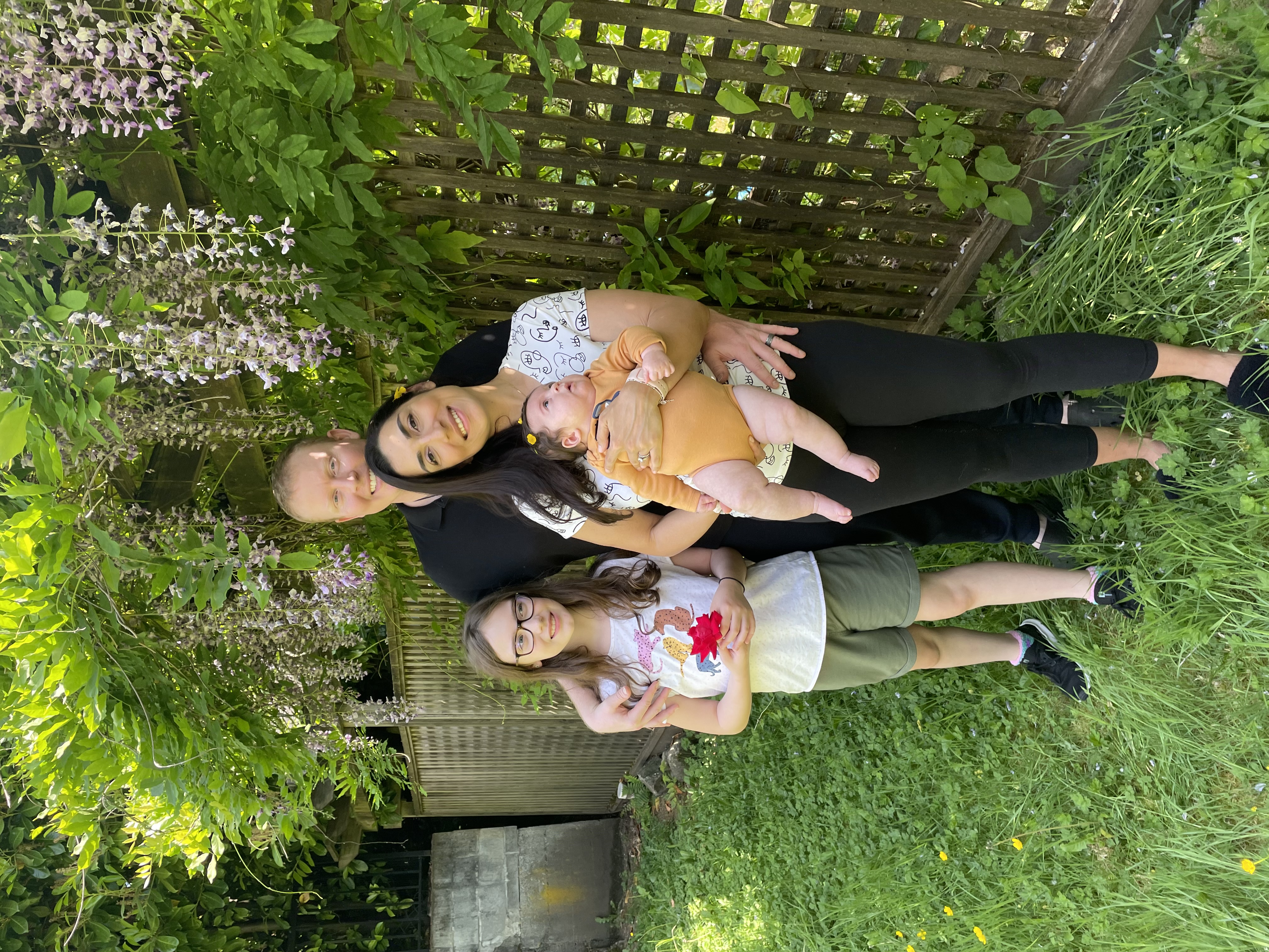 Holy Journey founders with family outdoors