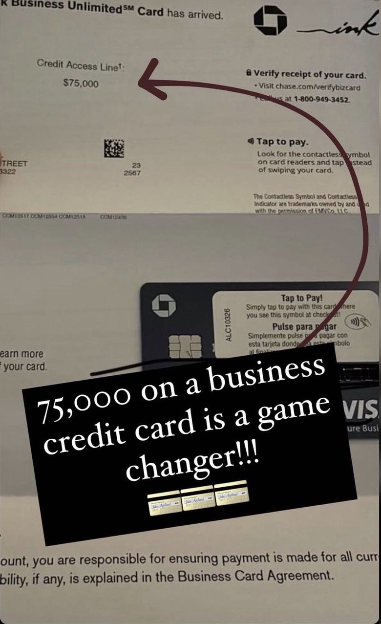 $75,000 Chase Ink Business Unlimited