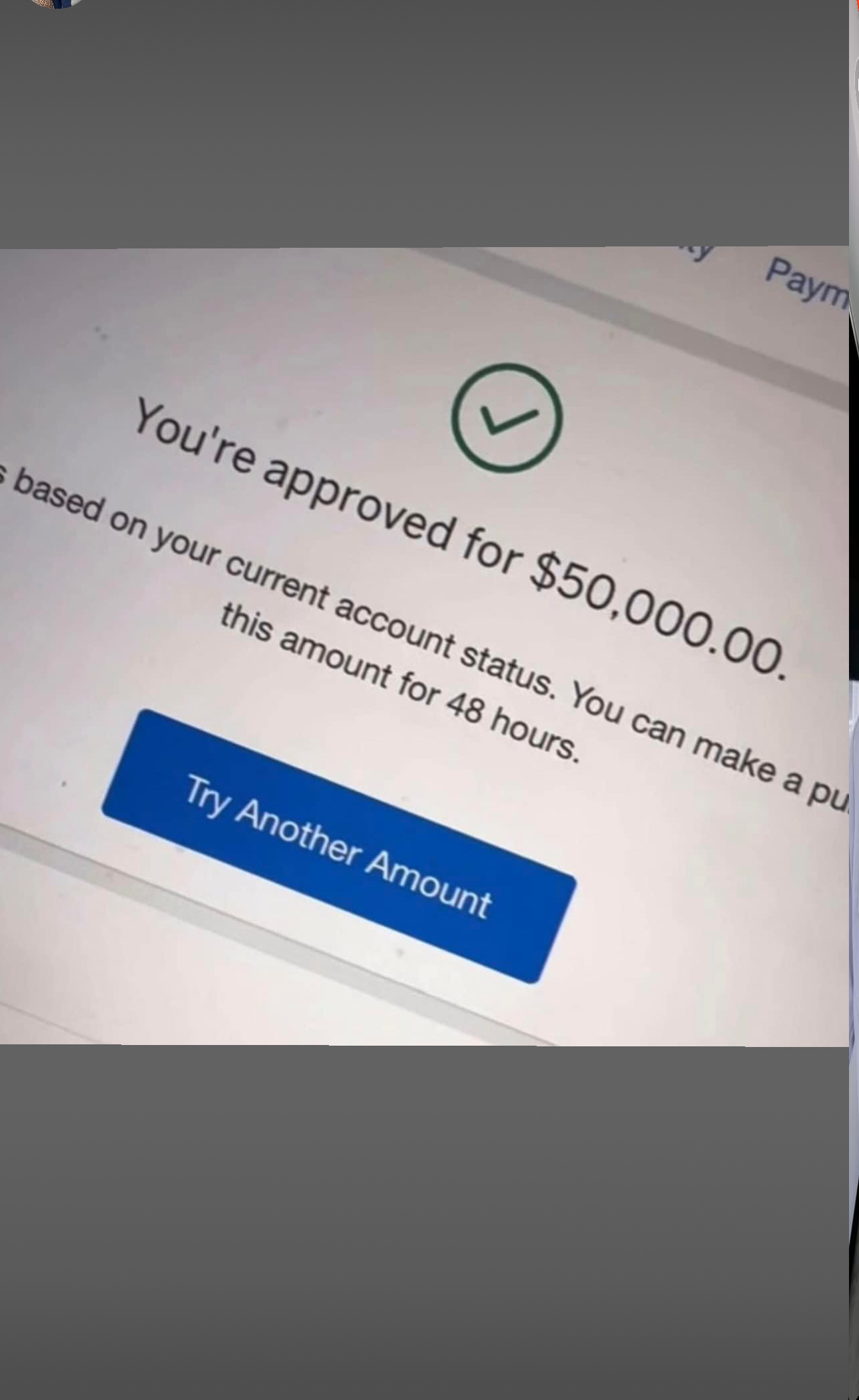 $50,000 Approved