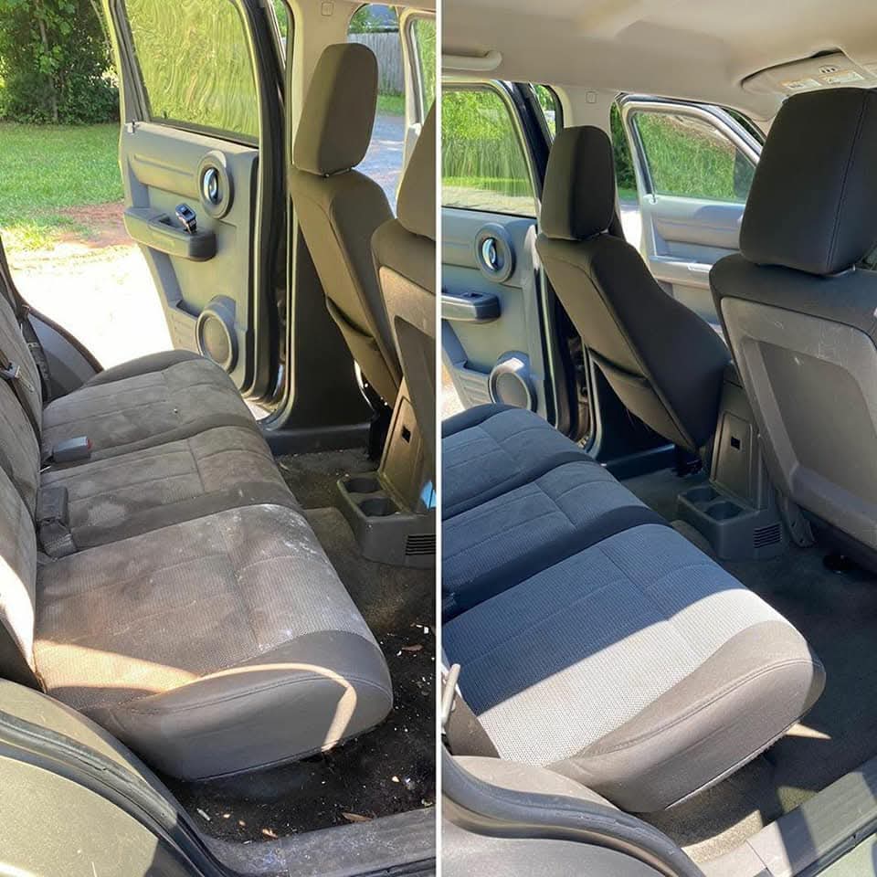 SUV Passenger Cabin & Heavy Mold / Dirt Extraction - After detailing