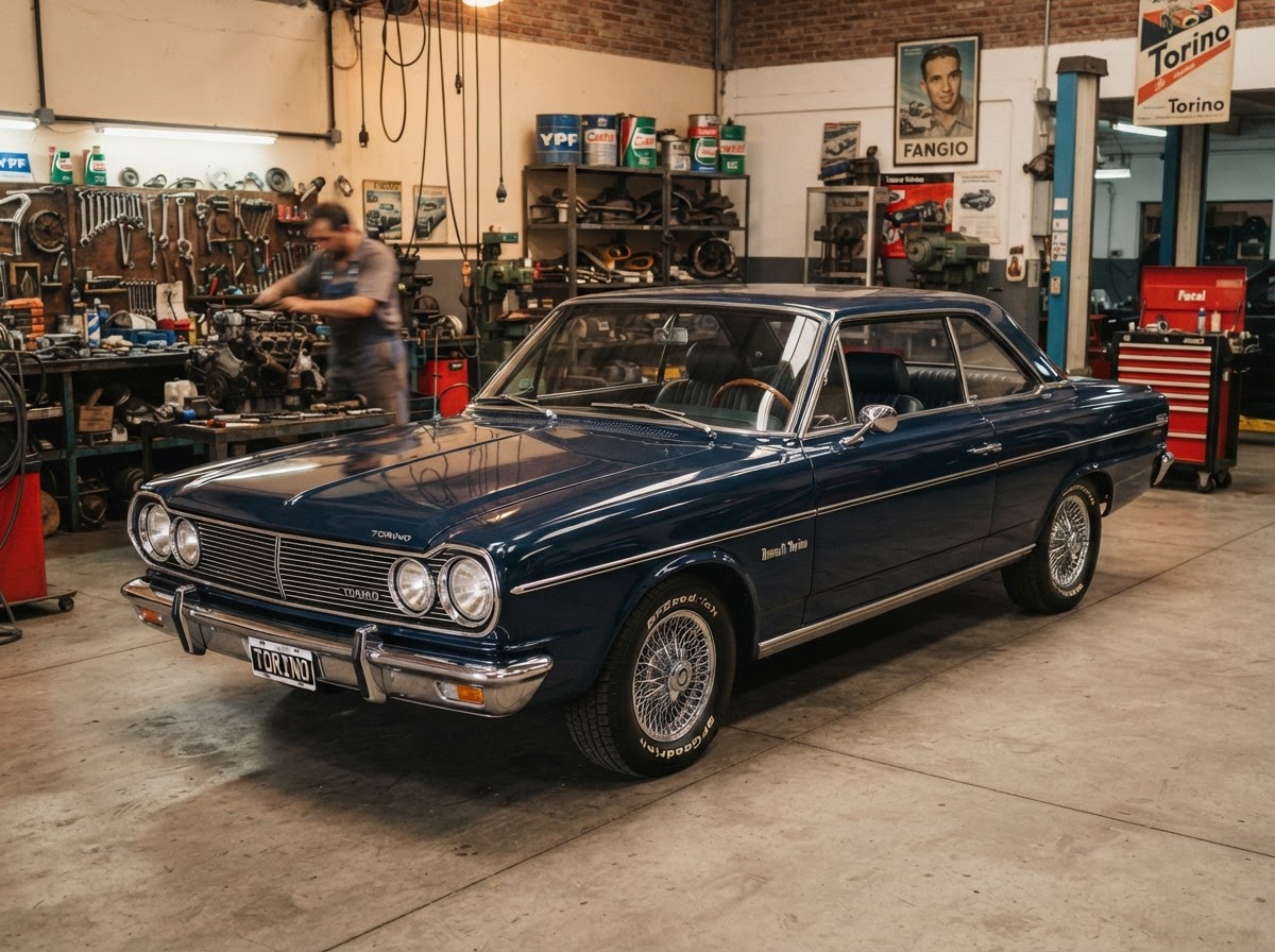Renault Torino de colección durante revisión de climatización