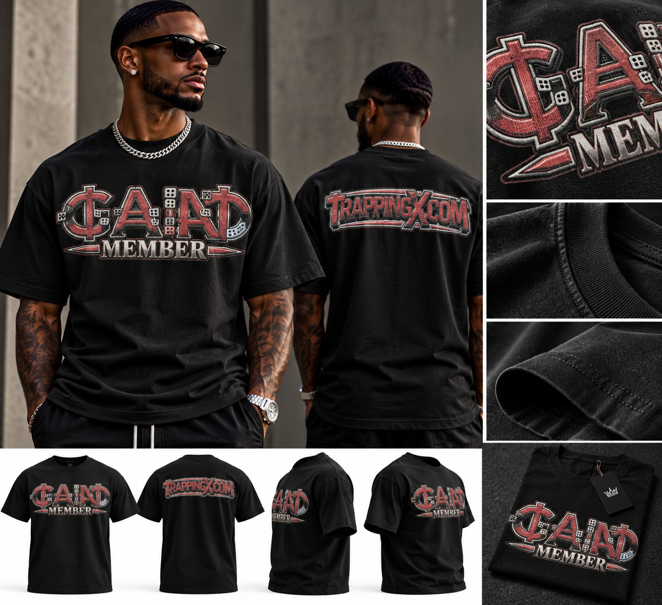 TrappingFX™ 'GAIN MEMBER' Heavyweight Tee