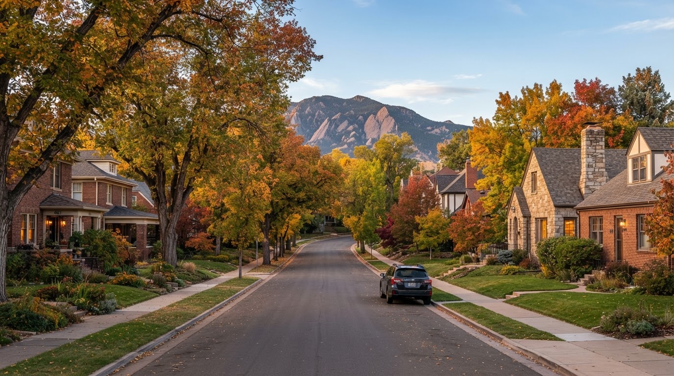 Denver Colorado residential neighborhood street