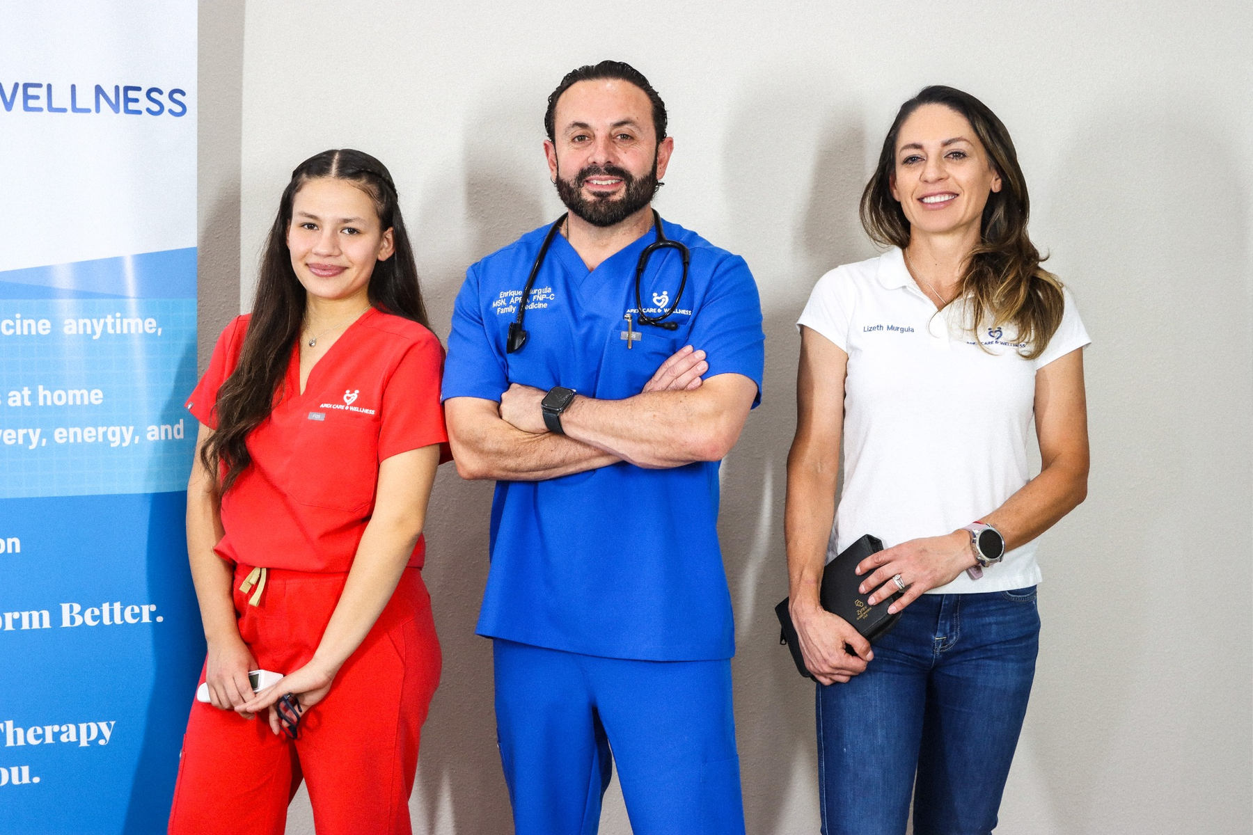 Enrique Murguia, FNP-C and the Apex Care & Wellness team at El Paso clinic