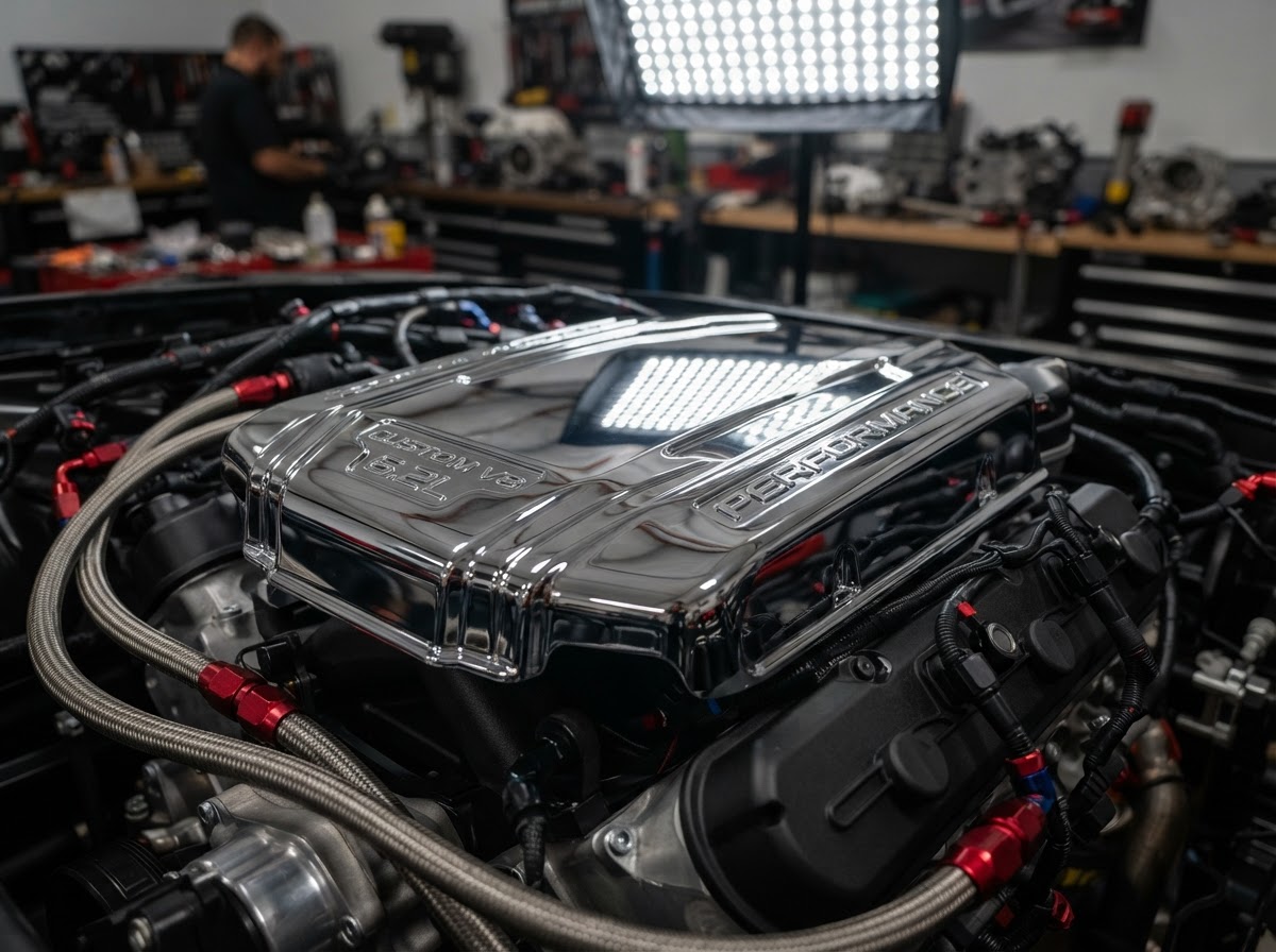 Corvette Hydrochromed engine cover