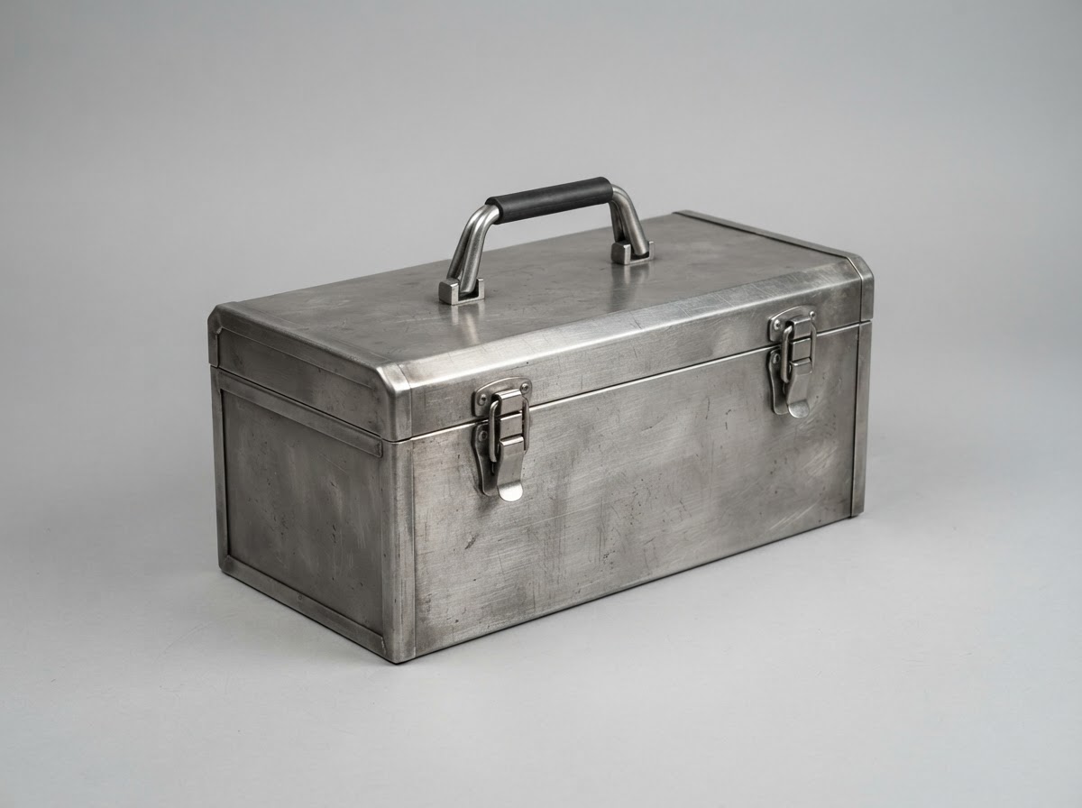 Steel toolbox transformed with a powder-coated carbon fibre hydrographic dip — Bare Toolbox