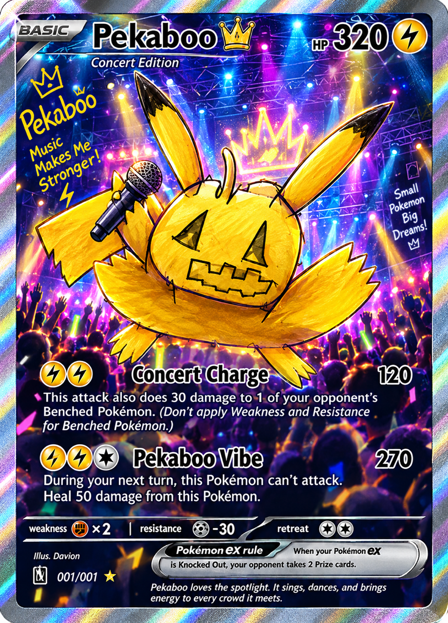 Davion's Pekaboo Basic Concert Edition ex Custom Card
