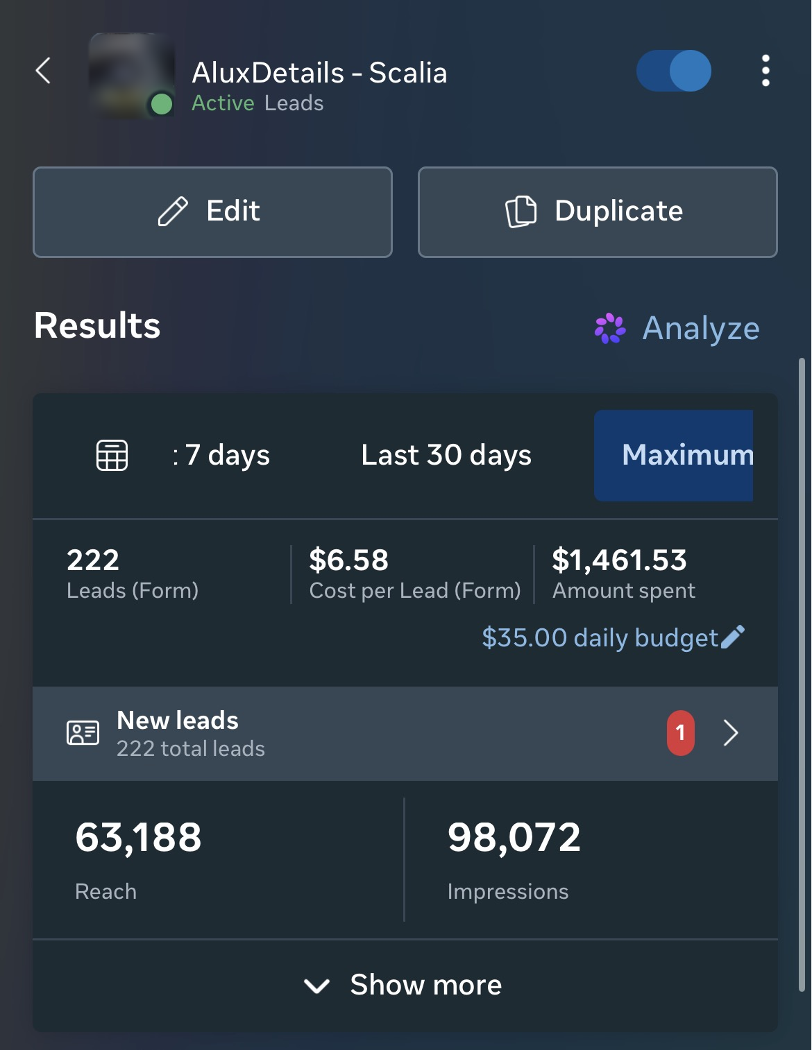 Meta Ads Manager