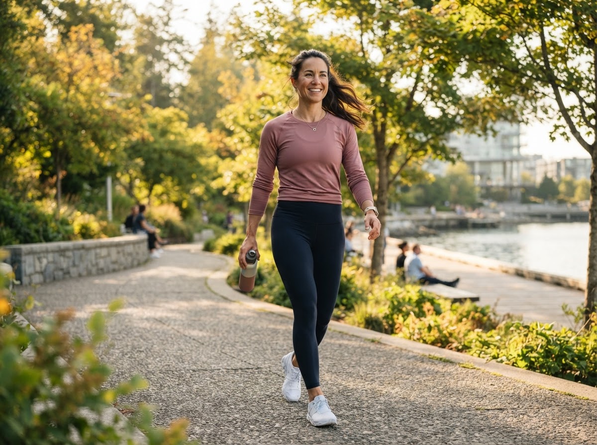 Active adult walking during a return-to-activity routine
