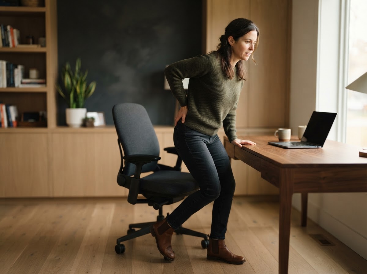 Adult standing from a chair during everyday movement