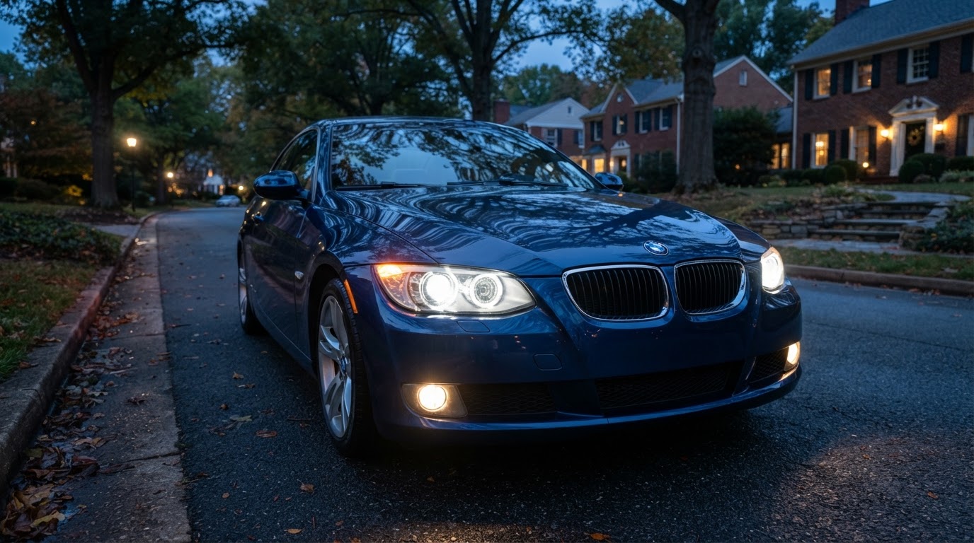 Cloudy Headlight UV Restoration in Northern Virginia home