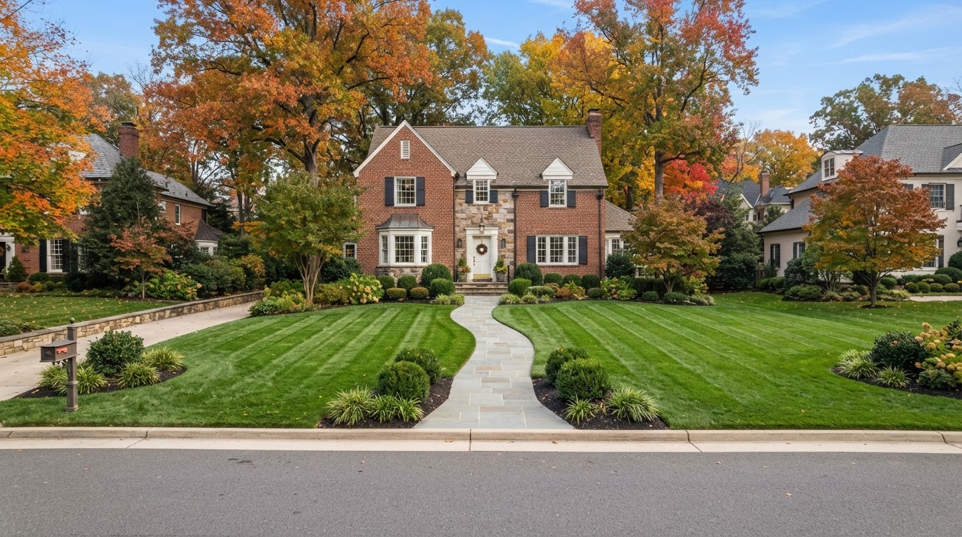Seasonal Leaf Cleanup & Curbside Prep in Northern Virginia home