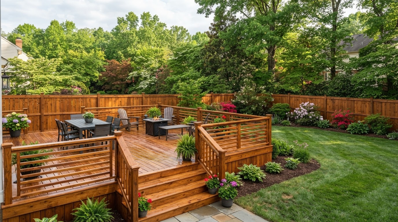 Deck & Fence Staining in Northern Virginia home