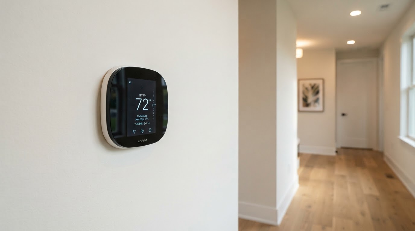 Smart Thermostat Setup in Northern Virginia home