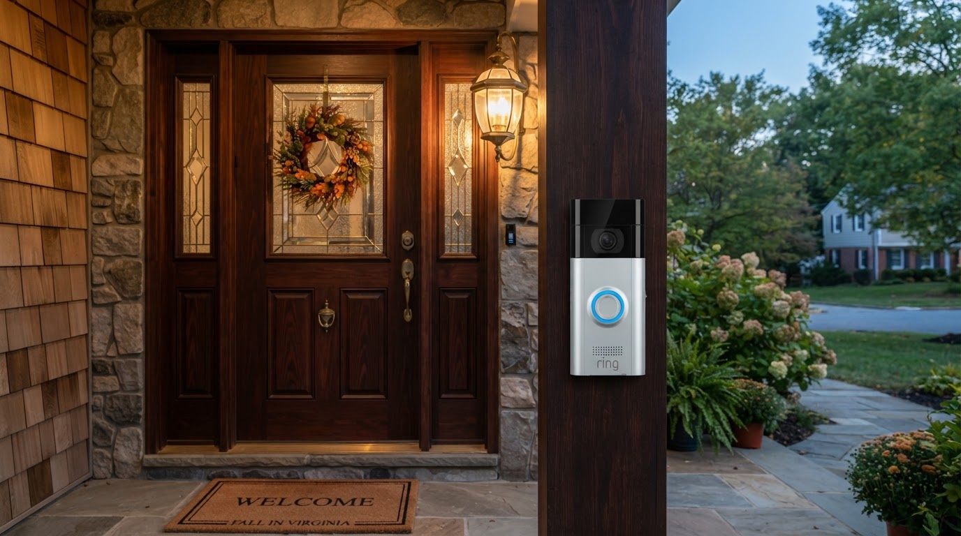 Video Doorbell & Floodlight Install in Northern Virginia home