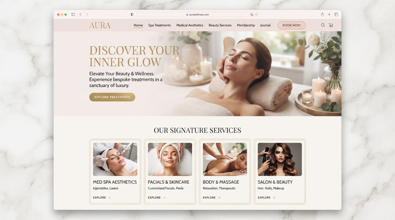 Lumière Med Spa — Med Spa website by Webit