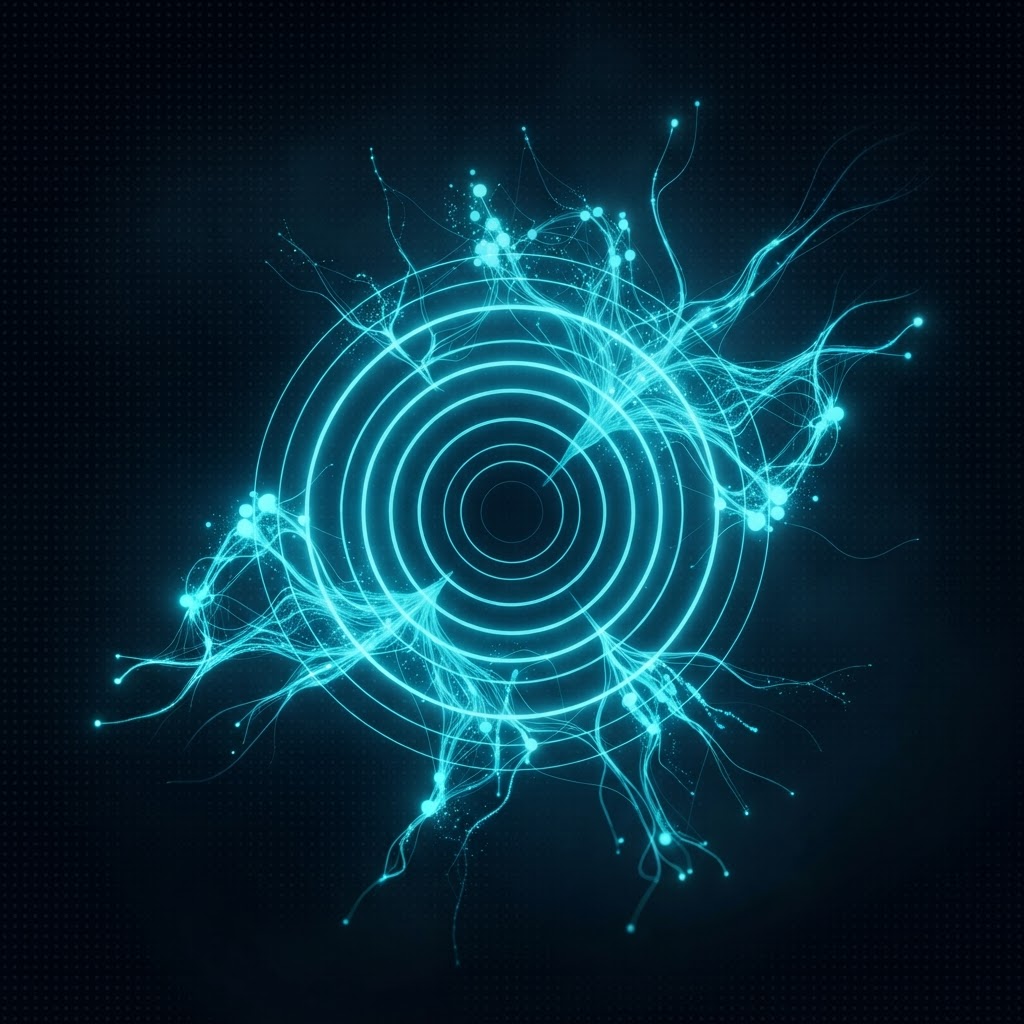 Abstract visualization representing Webit's systems