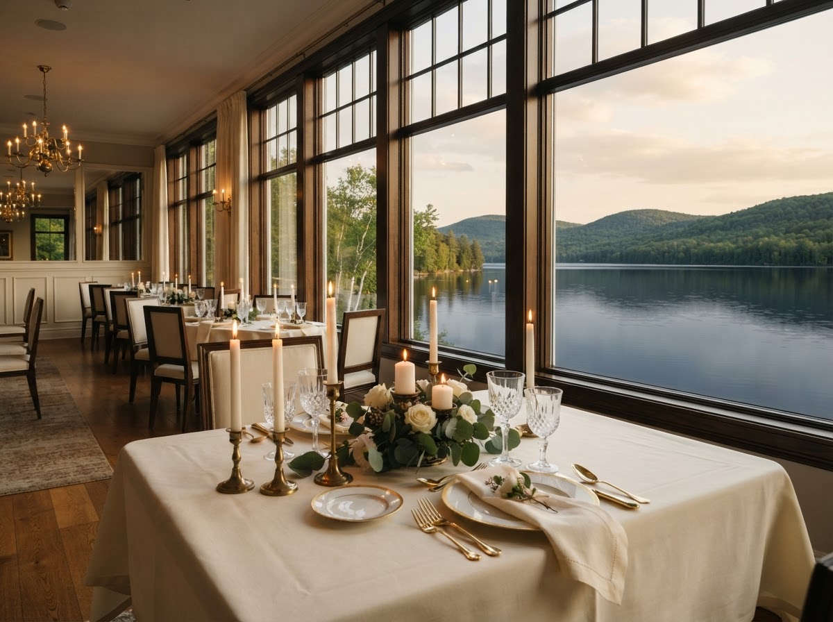 Lake seen from the dining room windows