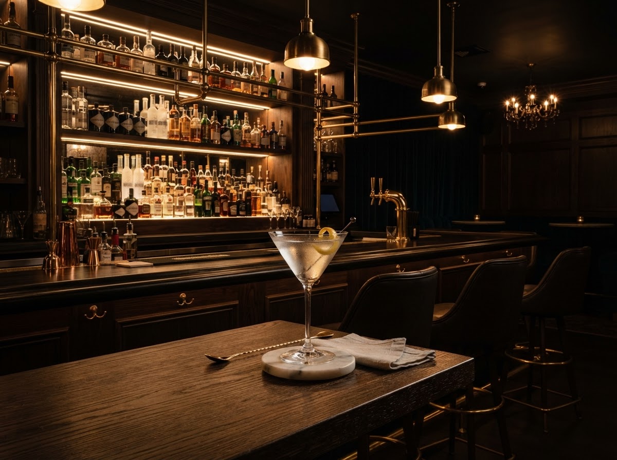 The martini bar