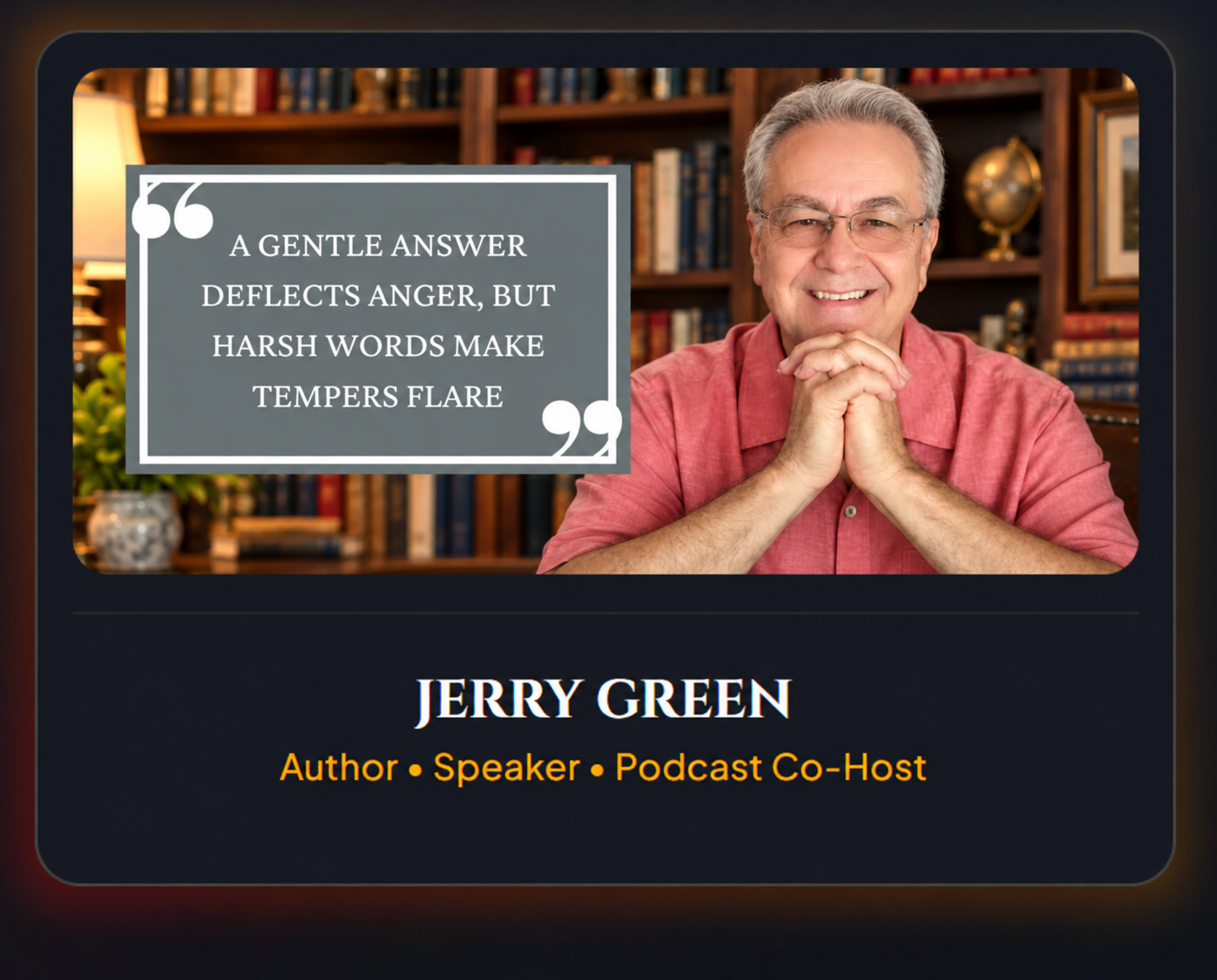 Jerry Green — Author • Speaker • Podcast Co-Host
