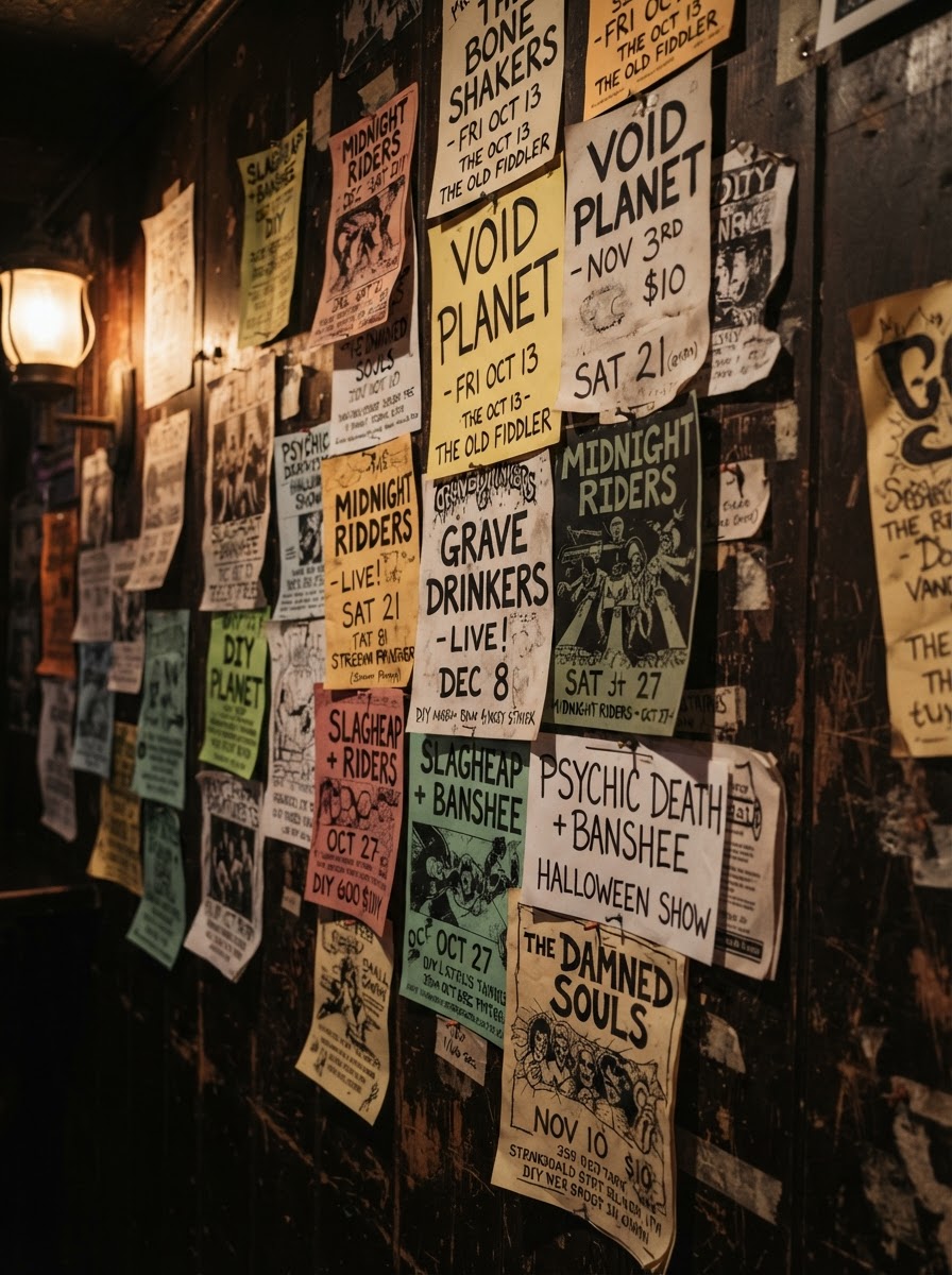 Past live music poster