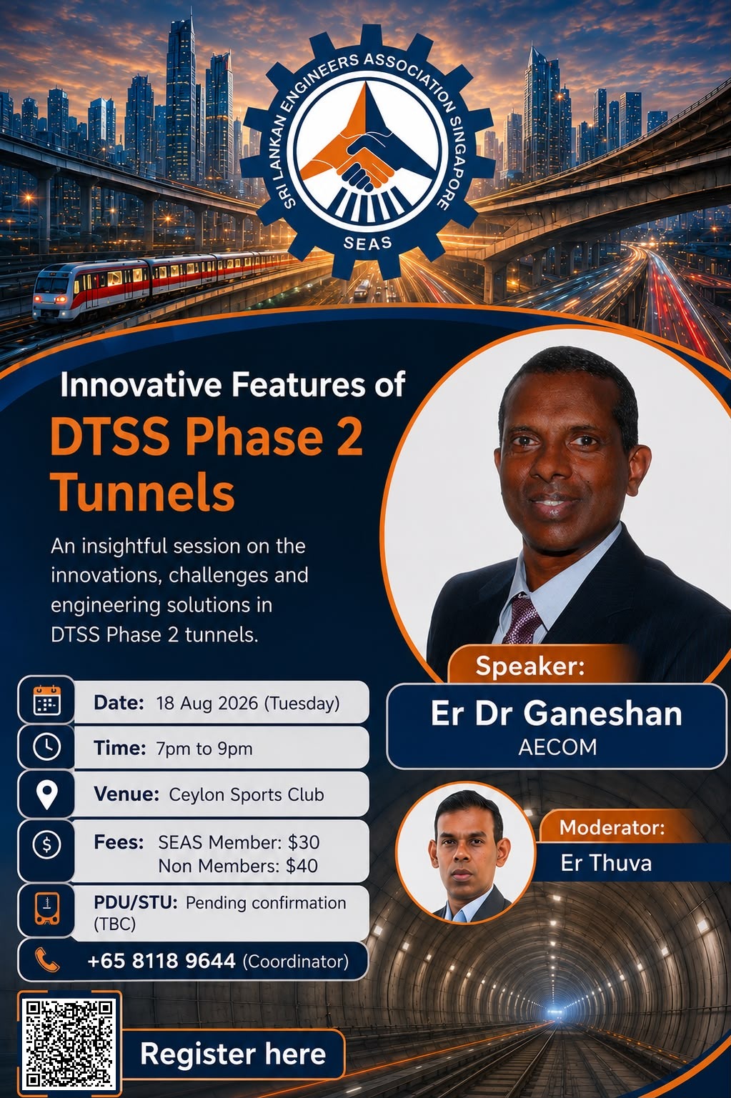 DTSS Phase 2 Tunnels technical seminar poster