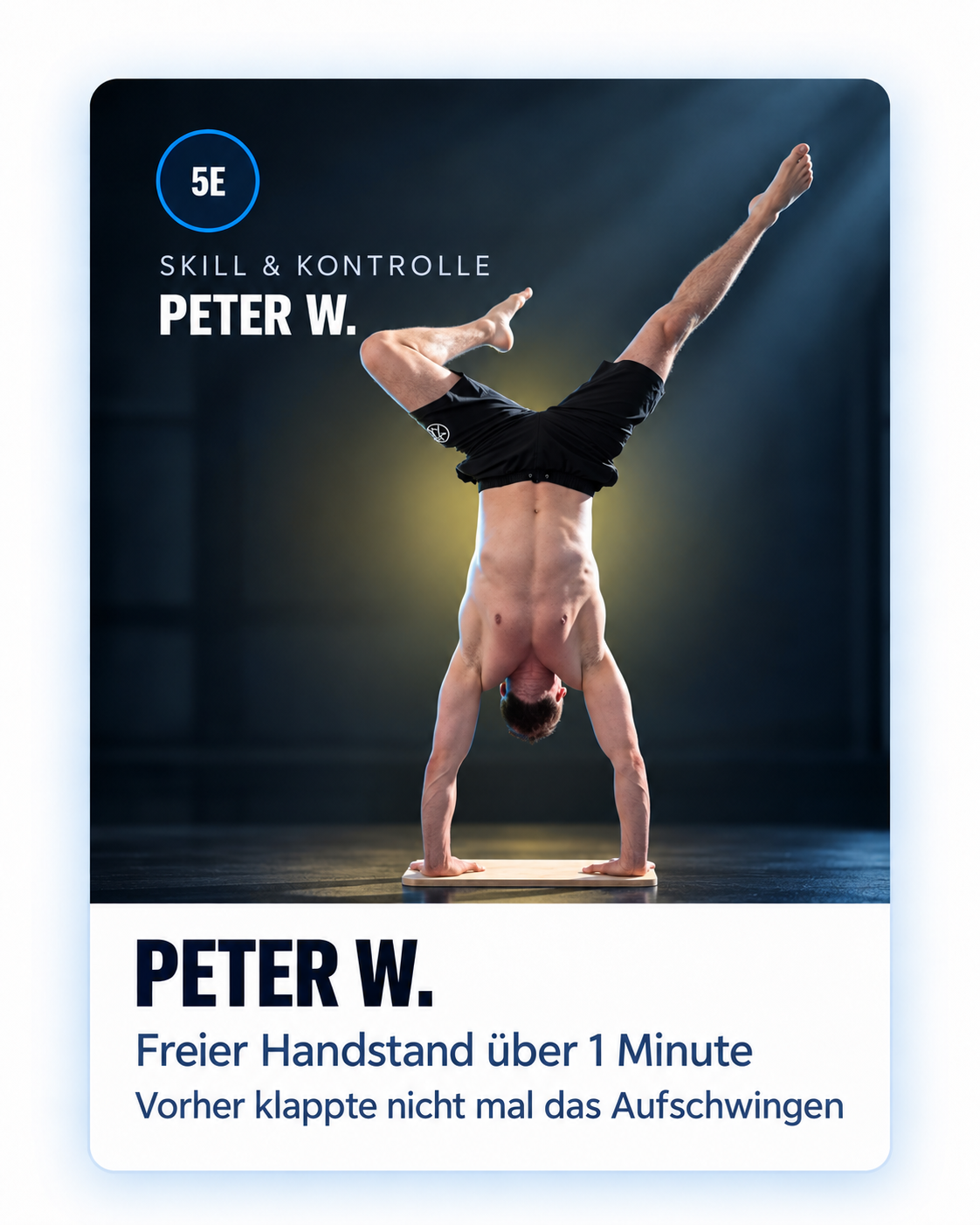Peter W. – Weg zum freien Handstand