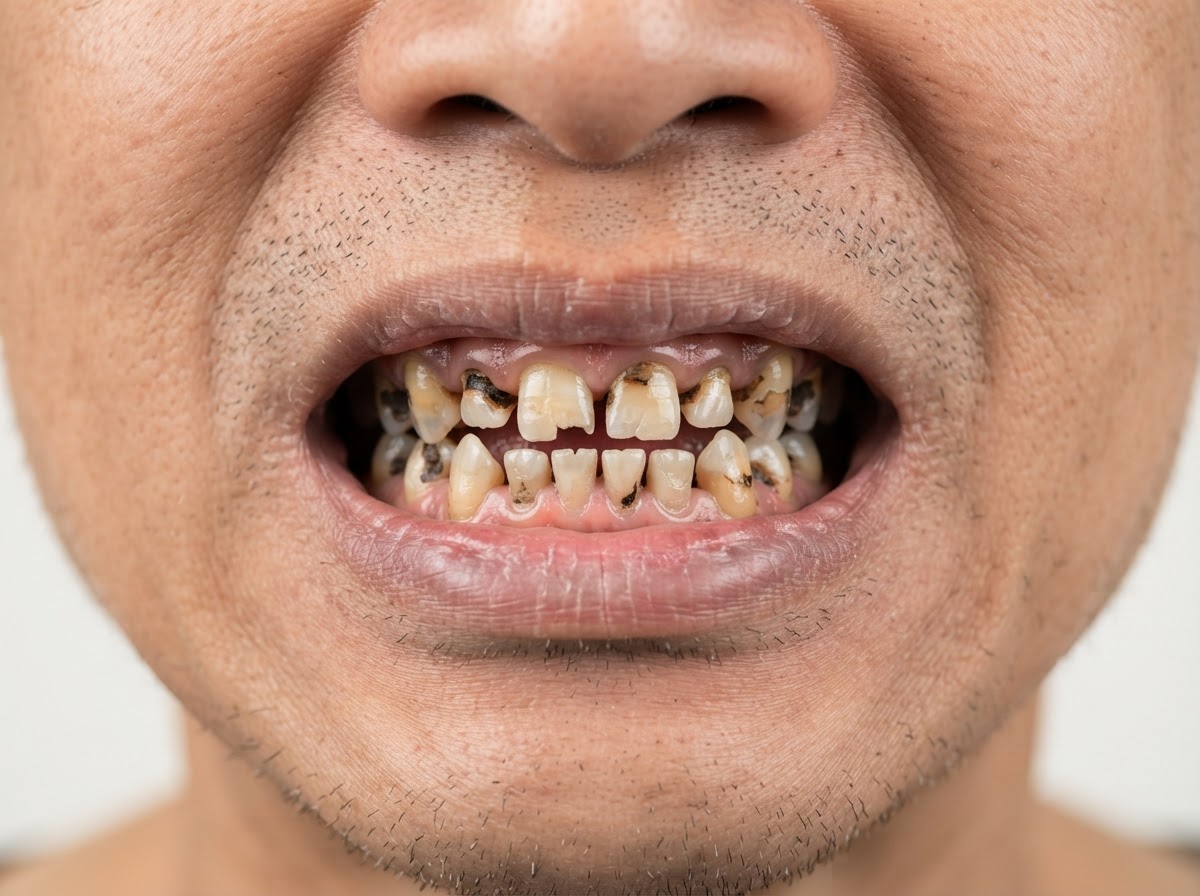 Dental Crowns - before treatment