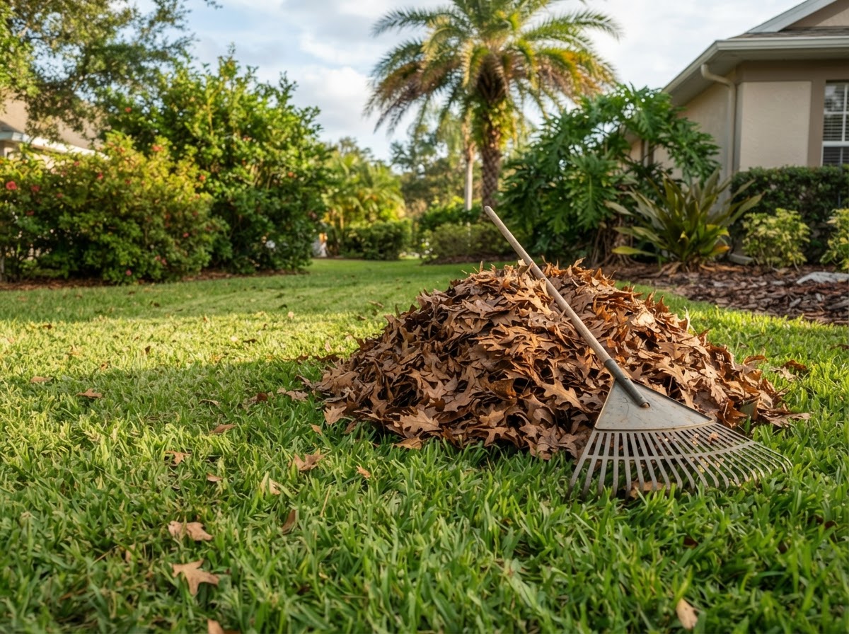 Lawn Raking and Debris Removal project photo 1