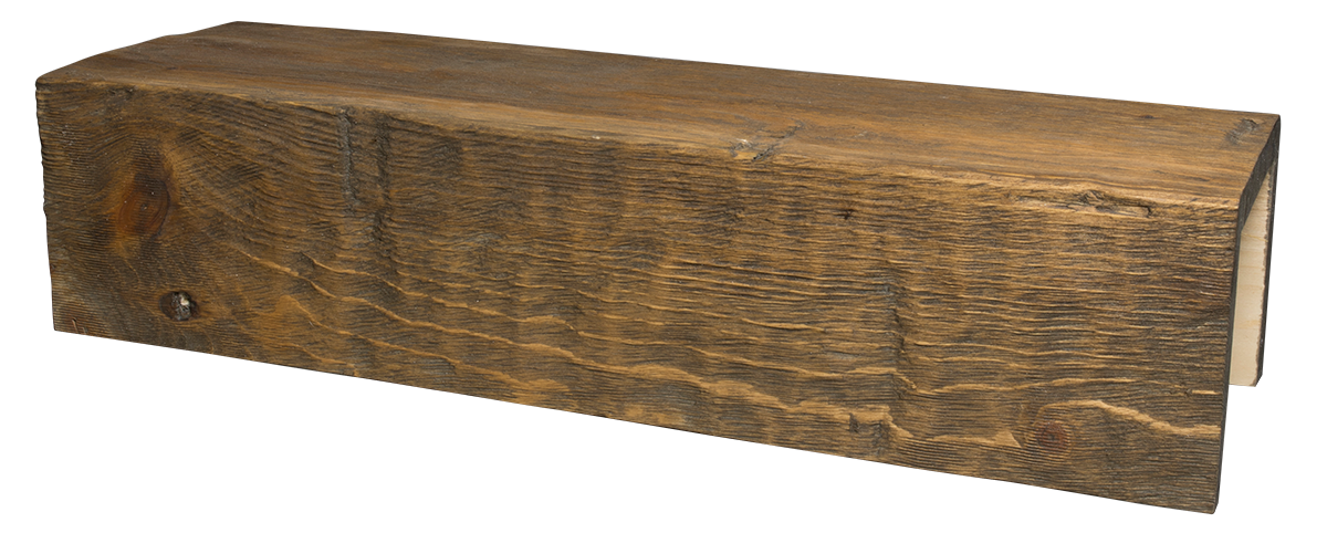 Handcrafted hollow wood box beam