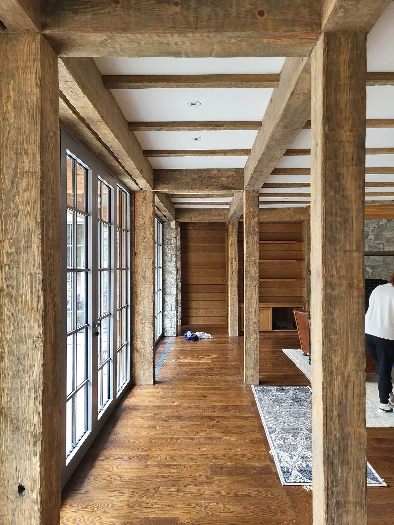 Barn beam installation example 5