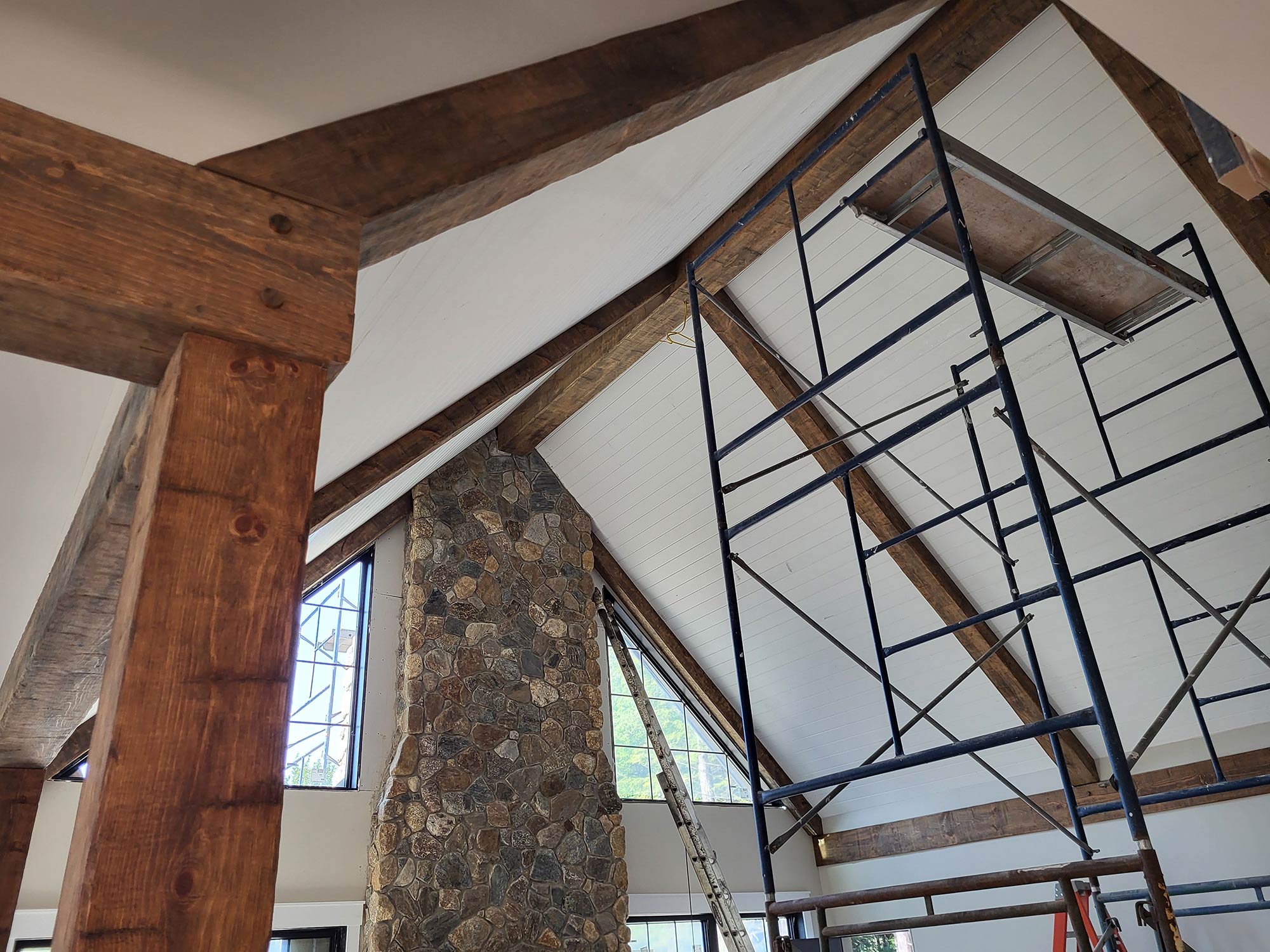 Barn beam installation example 1