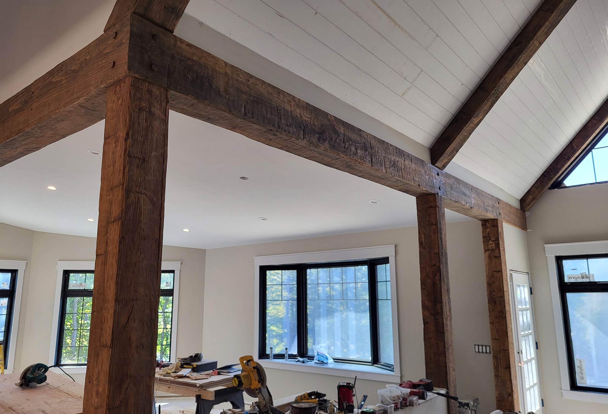 Barn beam installation example 4