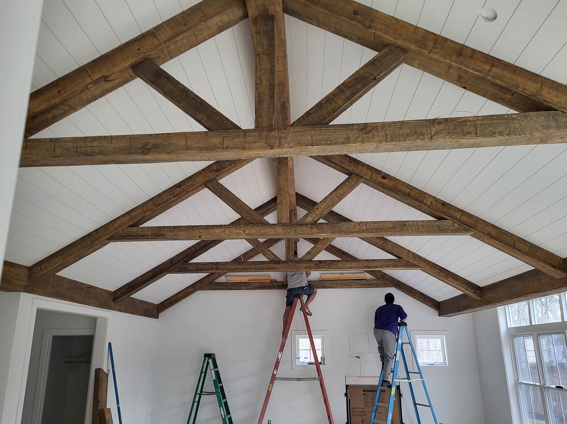 Barn beam installation example 3