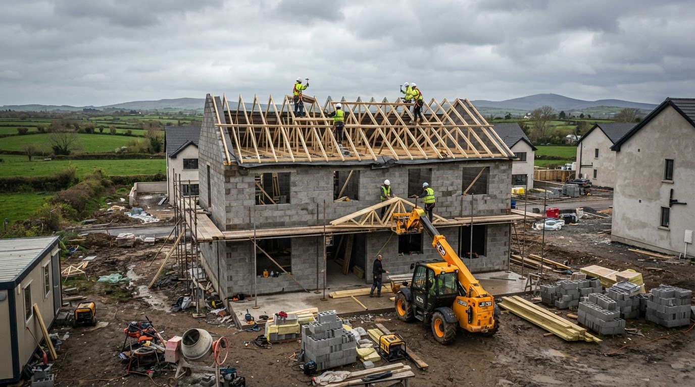 Residential construction project in progress
