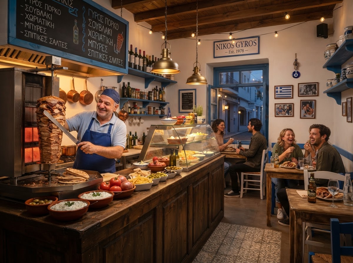 Innenraum von Robertos Grill in Lünen-Brambauer