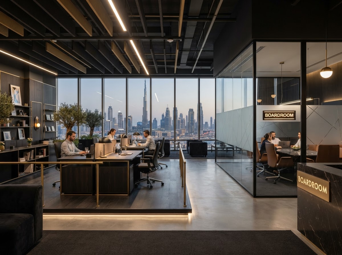 Office & Commercial Interiors by Falcon Interior in Dubai