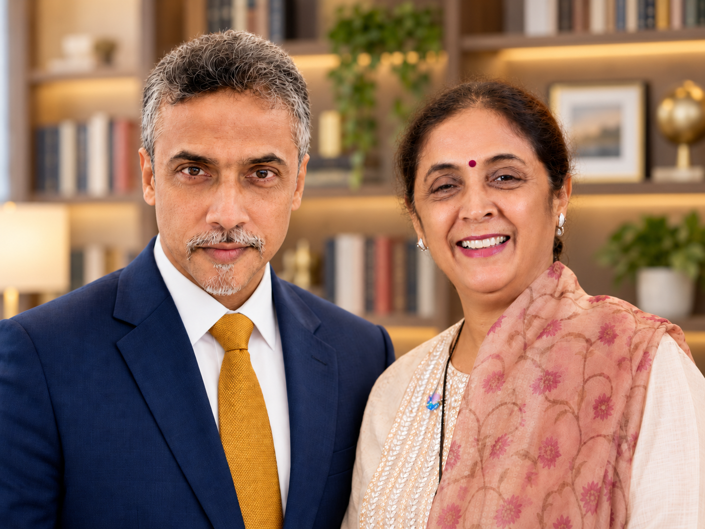 VedaNova Care founders Vishwas Walavalkar and Rashmi Patil