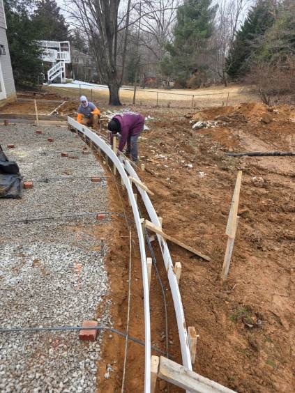Precision Radius Formwork & Rebar Grid Framing