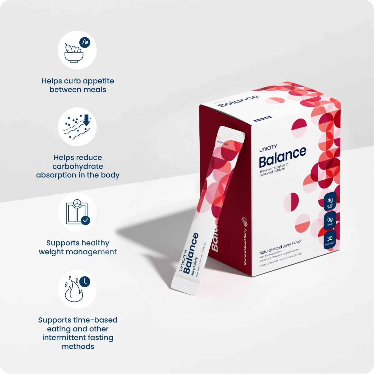 Balance: Curbs appetite, reduces carb absorption, supports healthy weight management