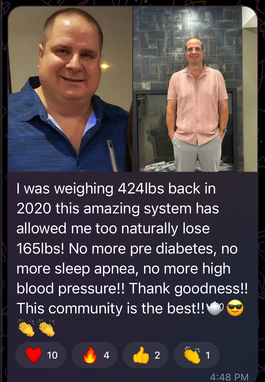 Naturally Lost 165 lbs transformation