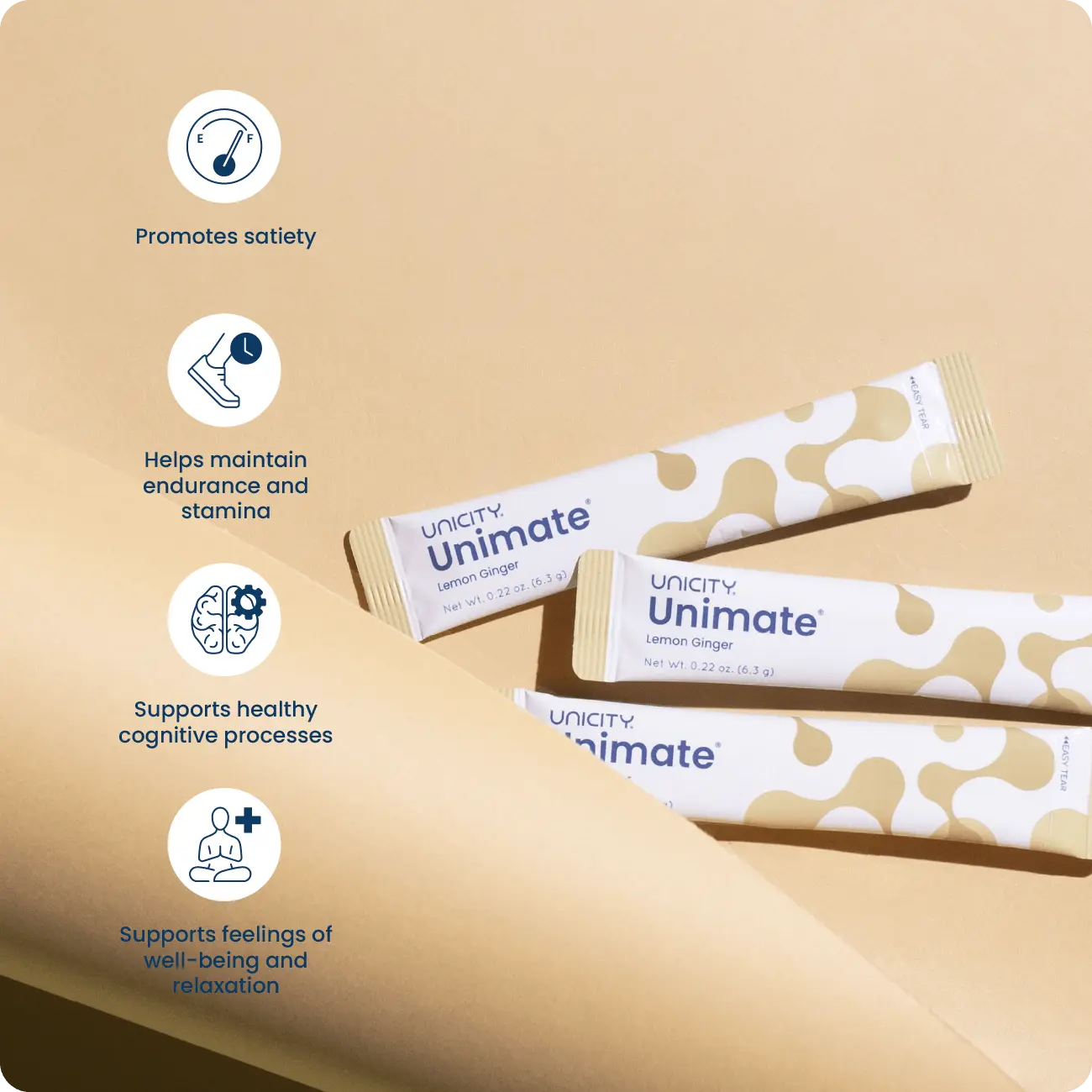 Unimate: Promotes satiety, maintains endurance, supports cognition, enhances relaxation
