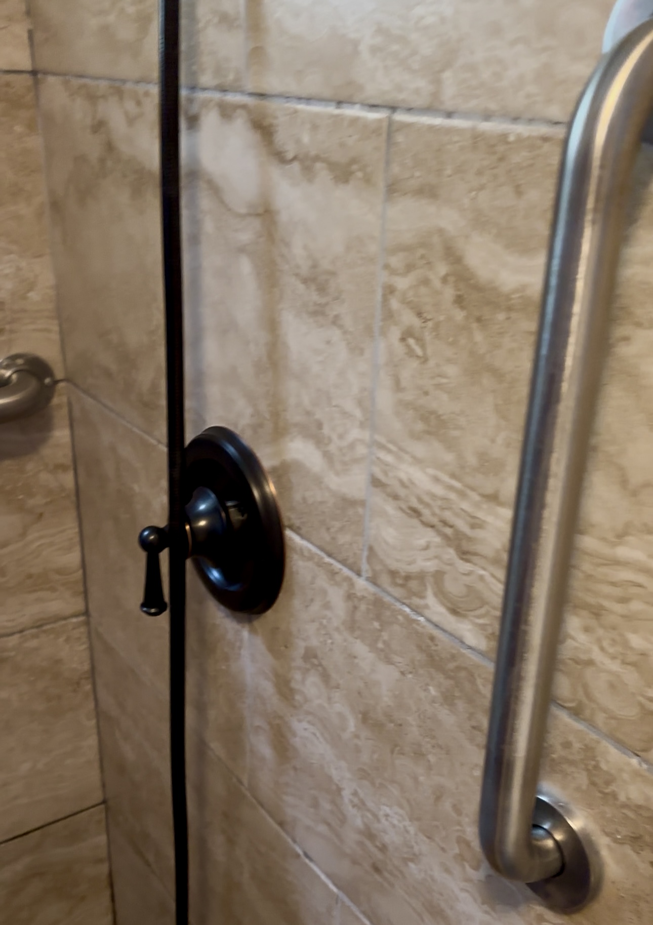 Artisan Tiled Walk-In Shower & Custom Hardware