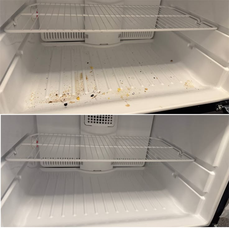 Refrigerator interior deep sanitize and stain elimination by Lorena García Cleaning Services