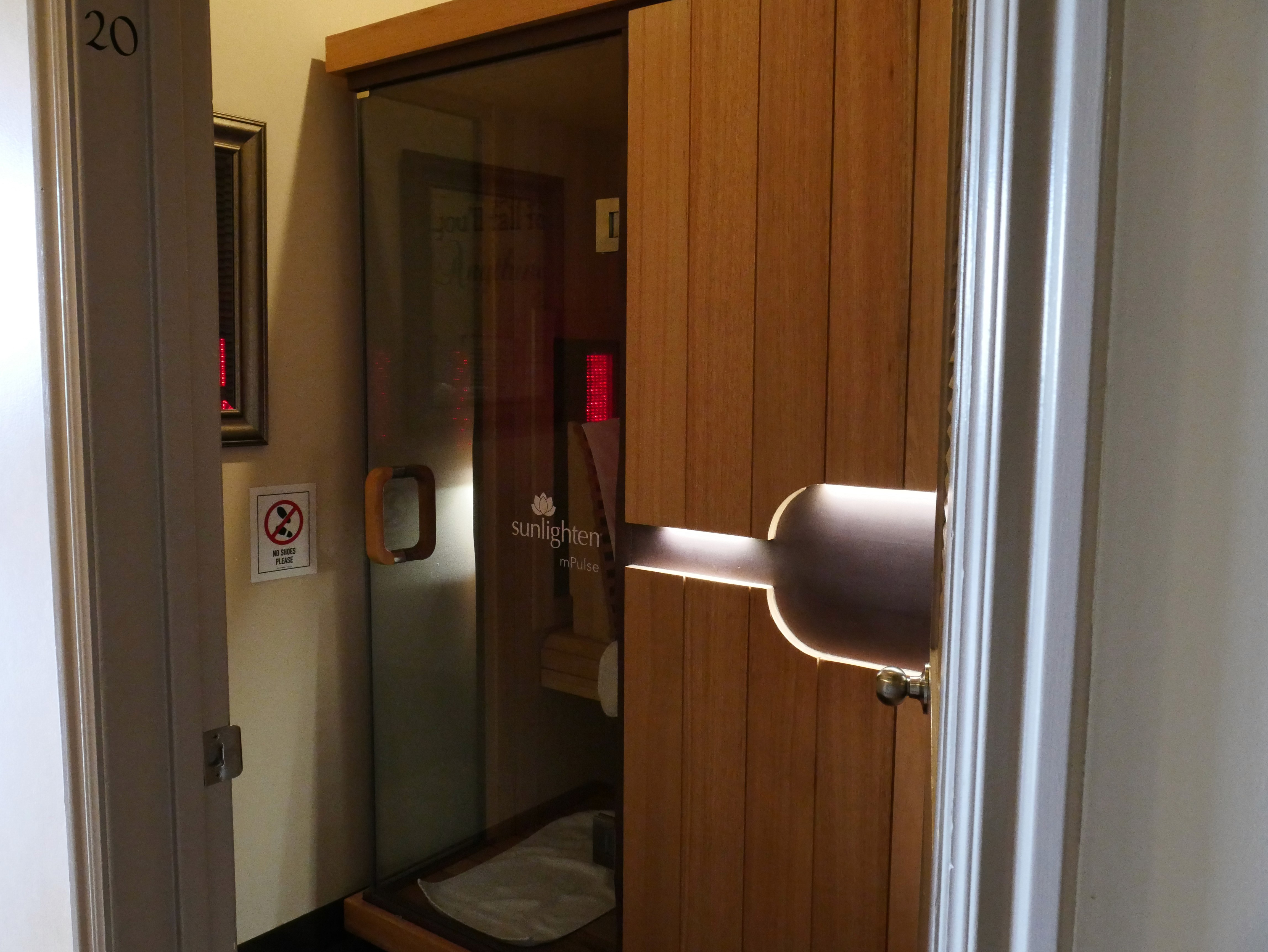 Infrared sauna at OasisPlus Therapies