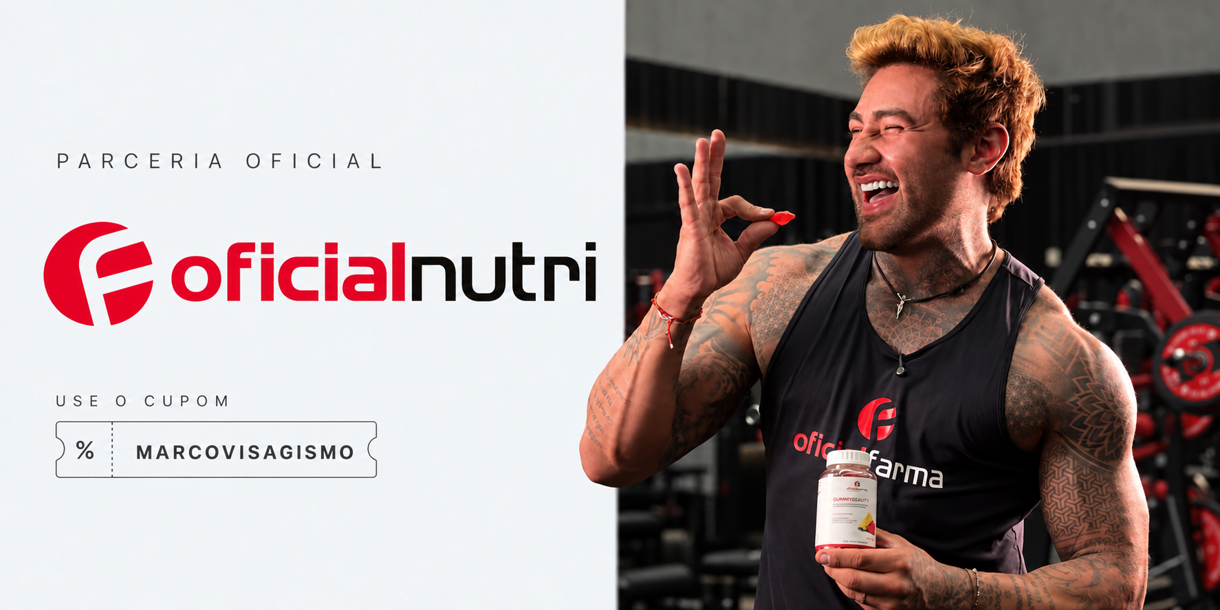 Oficialnutri parceria oficial — Use o cupom MARCOVISAGISMO