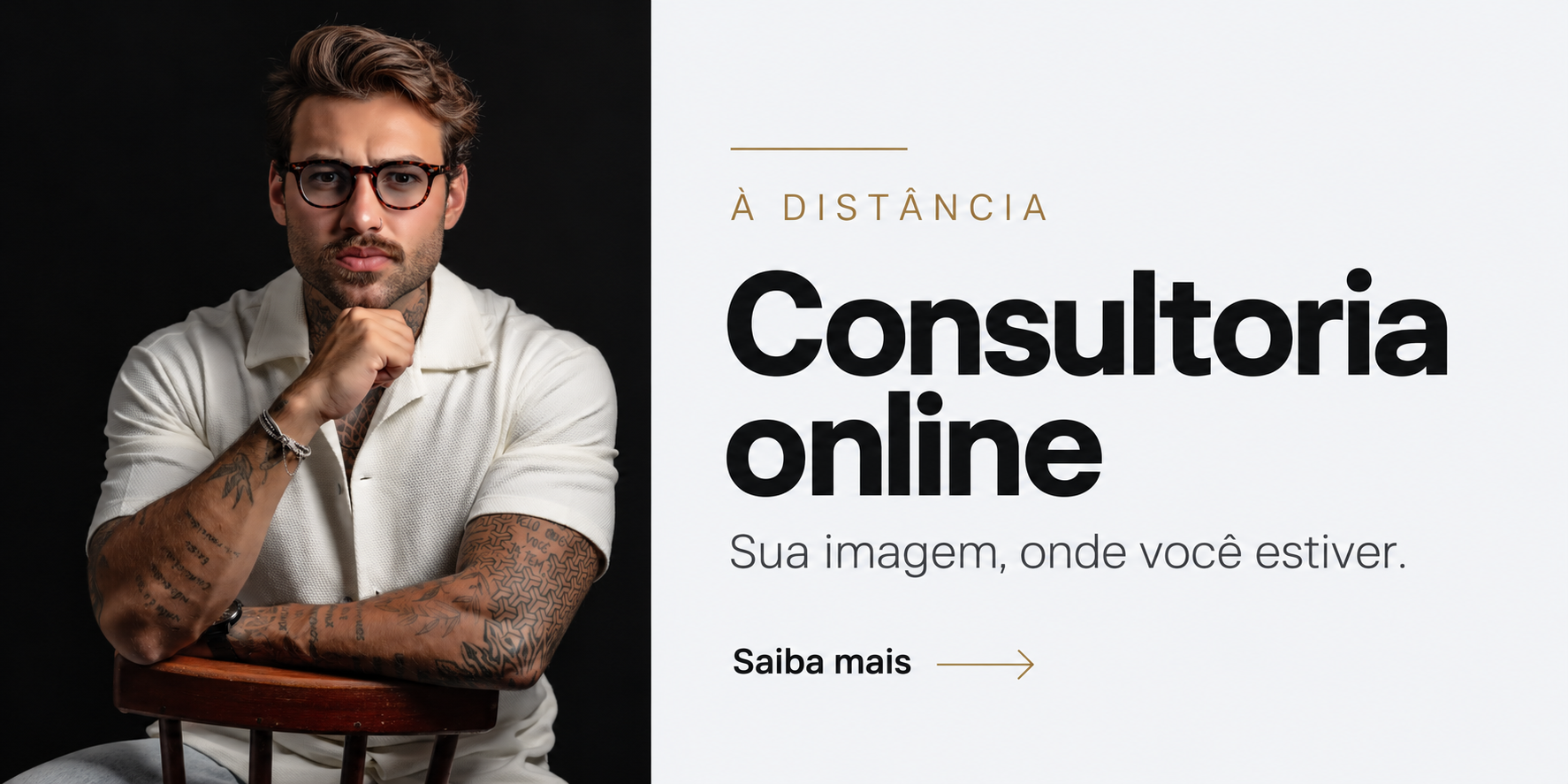 Consultoria online — À distância. Sua imagem, onde você estiver.