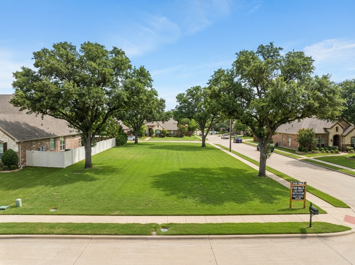 Cleared residential lot — comparable land