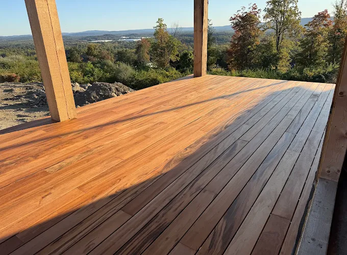 Deck and outdoor living project in the Hudson Valley by Red Cedar Construction