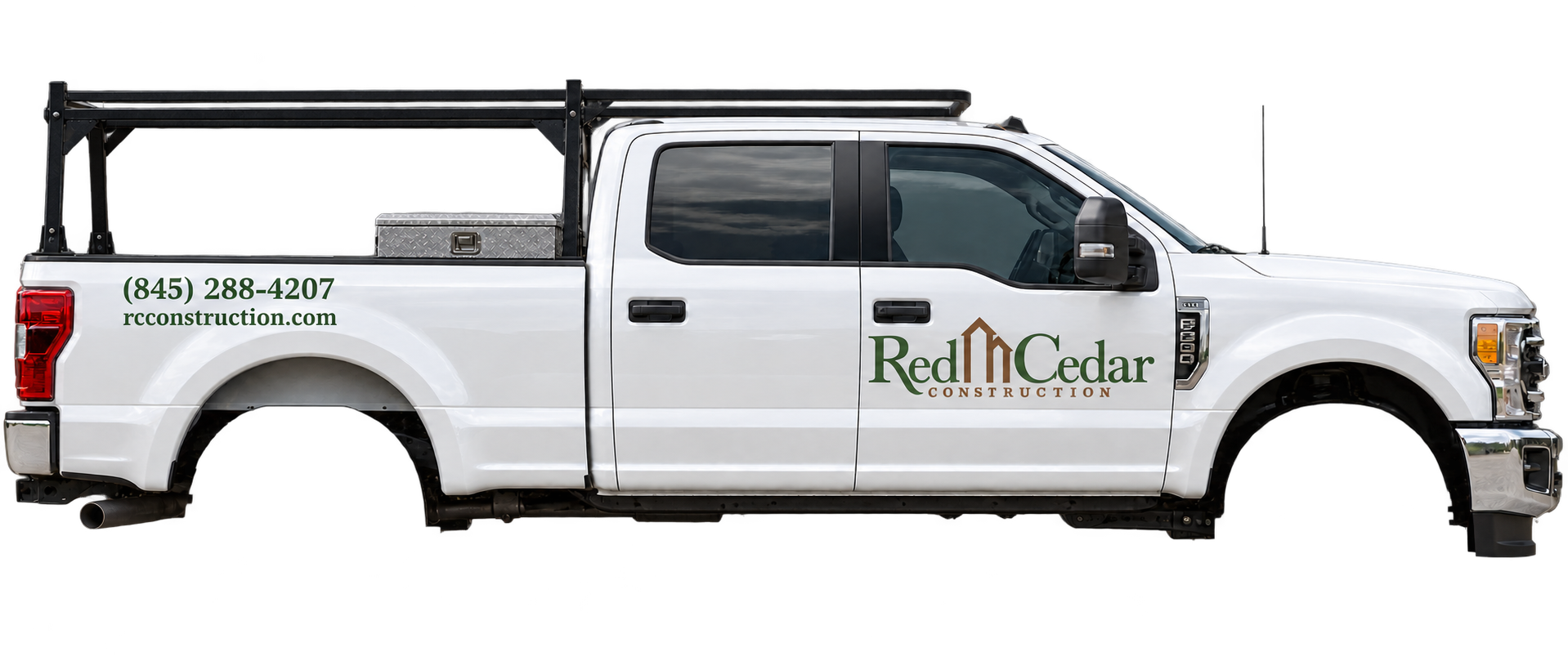 Red Cedar Construction work truck.